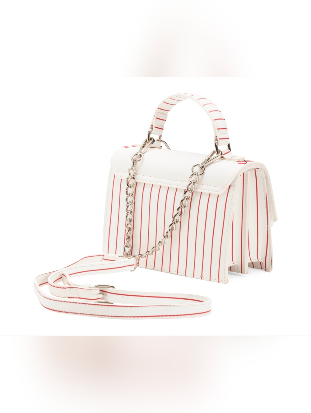 Betsey Johnson White and Red Baseball Purse NWT - Picture 4 of 8